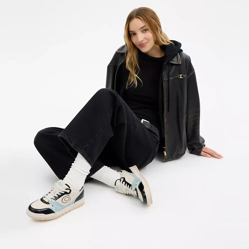 Soho Sneaker With Patent Signature