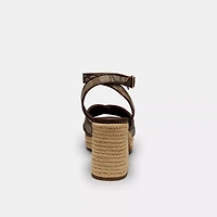 Block Heel Sandal Signature Jacquard