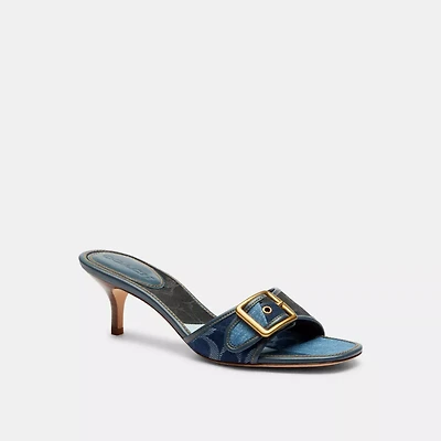 Margot Sandal With Signature Denim Patchwork