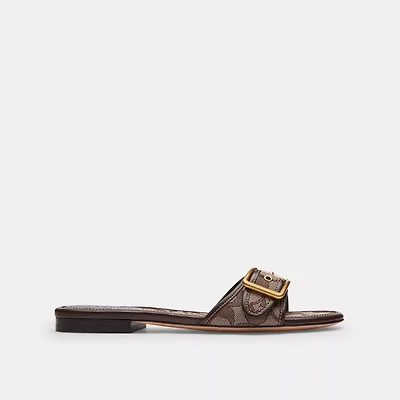 Margot Flat Sandal Signature Jacquard