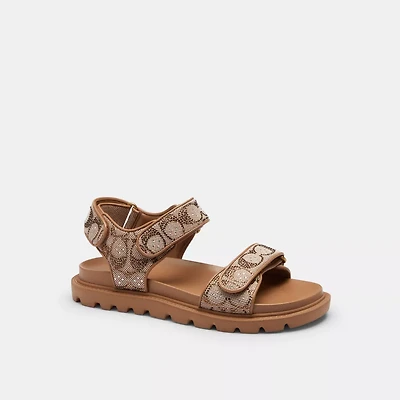 Brynn Sandal Crystal Signature Jacquard