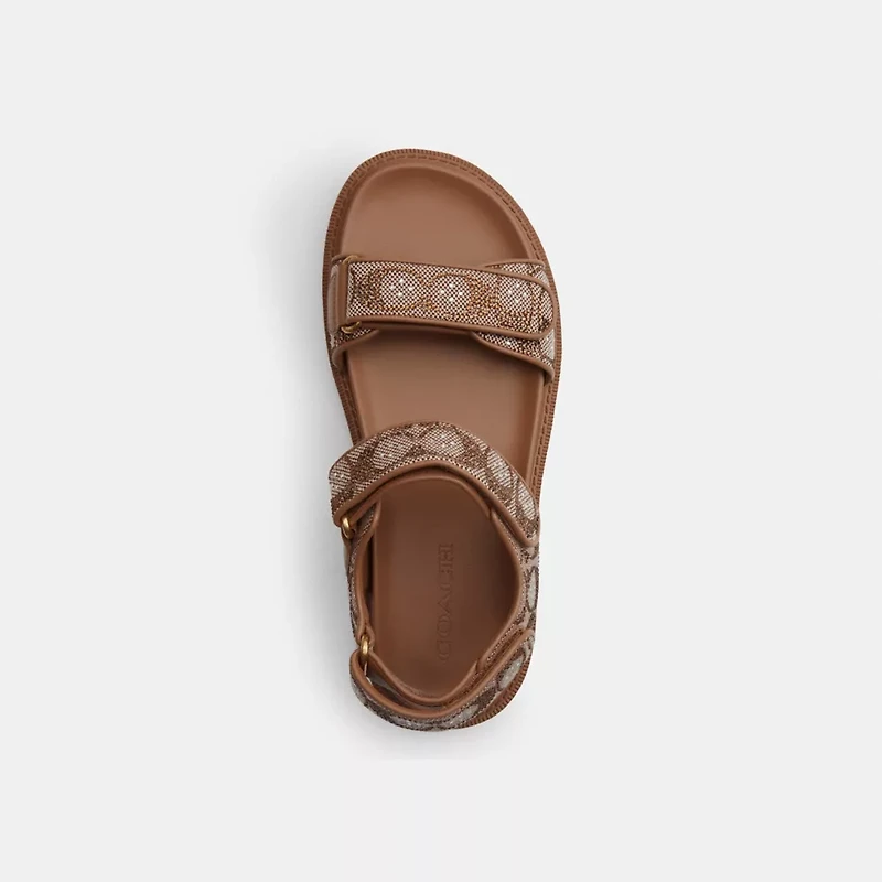 Brynn Sandal Crystal Signature Jacquard