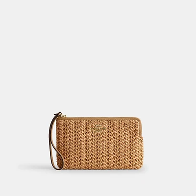 Large Corner Zip Wristlet