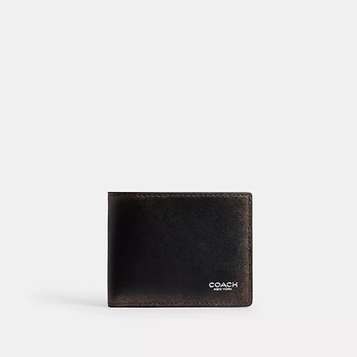 Slim Billfold Wallet In Loved Leather