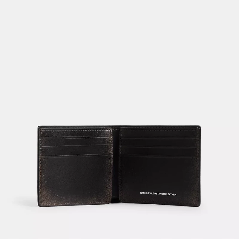 Slim Billfold Wallet In Loved Leather
