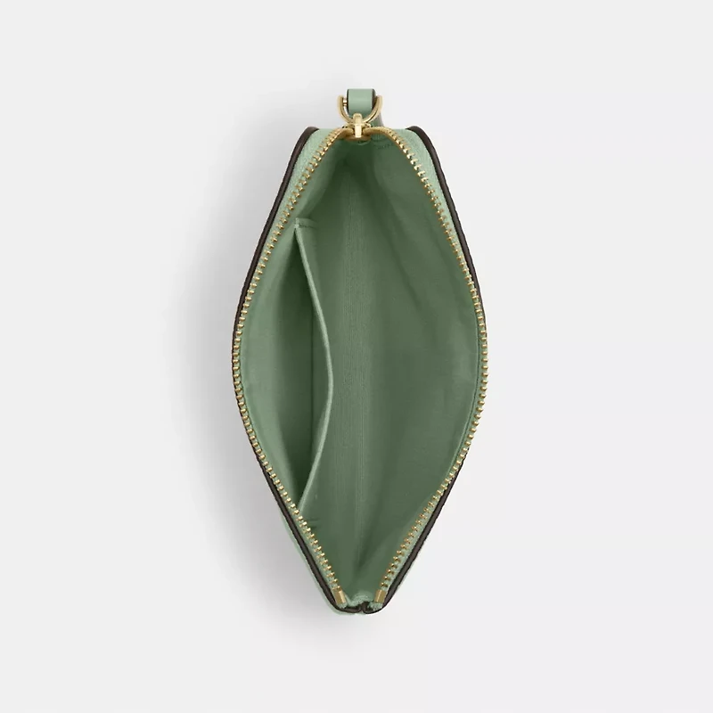 Corner Zip Wristlet With Floral Print