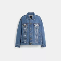 Restored Oversized Signature Denim Jacket