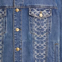 Restored Oversized Signature Denim Jacket