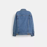 Restored Oversized Signature Denim Jacket