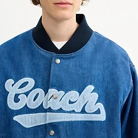 Denim Varsity Jacket Organic Cotton