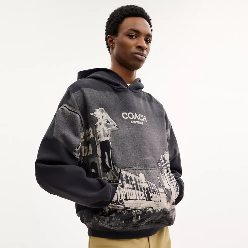 Las Vegas Postcard Relaxed Hoodie