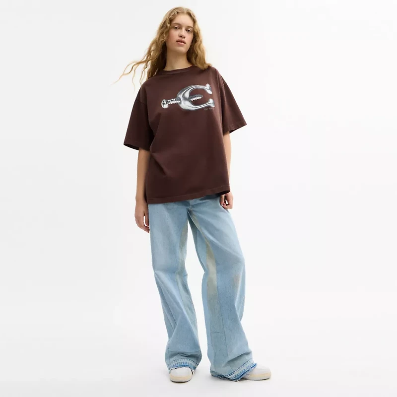 Hardware Relaxed T-Shirt In Organic Cotton