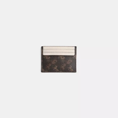 Restored Card Case With Horse And Carriage Print