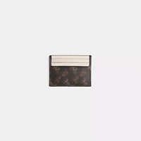 Restored Card Case With Horse And Carriage Print