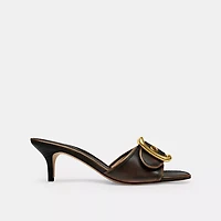 Margot Sandal With Oversized Buckle Loved Leather