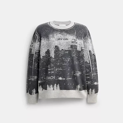 Postcard Crewneck Sweater
