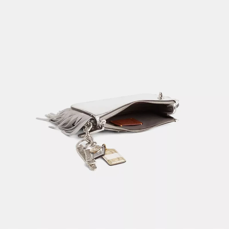 Upcrafted Penn Shoulder Bag In Silver Metallic