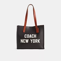 Restored Relay Tote Bag 34 With Coach Graphic