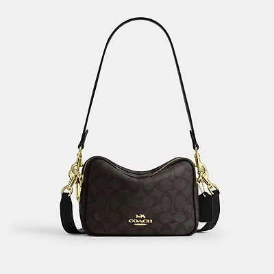 Mini Carey Crossbody Bag Signature Canvas