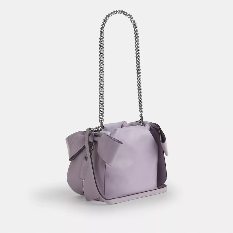 Faye Mini Drawstring Bag With Bows