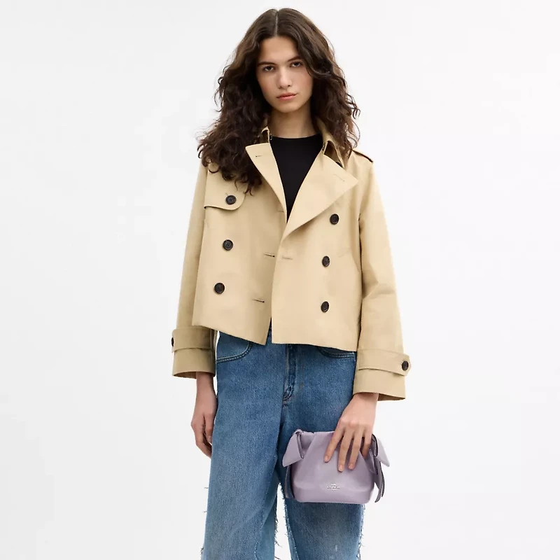 Faye Mini Drawstring Bag With Bows