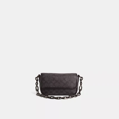 Restored Charter Flap Crossbody Bag 18 In Signature Canvas