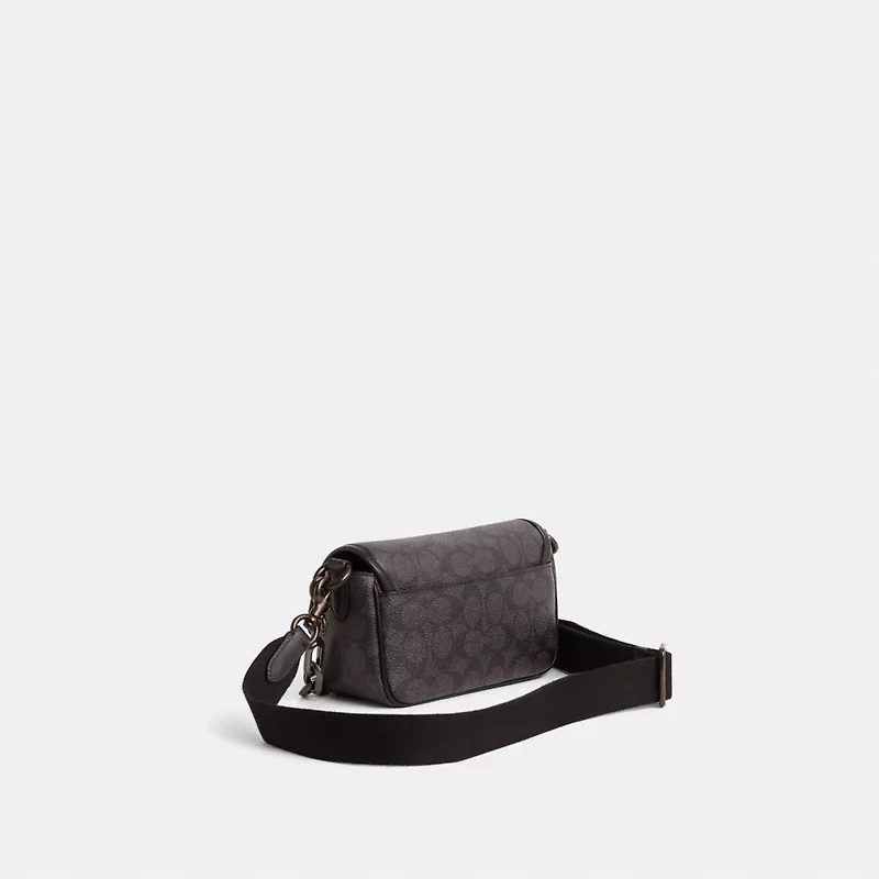 Restored Charter Flap Crossbody Bag 18 In Signature Canvas