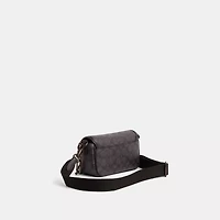 Restored Charter Flap Crossbody Bag 18 In Signature Canvas