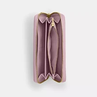 Long Zip Around Wallet With Quilting