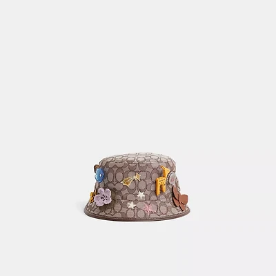 Upcrafted Signature Jacquard Bucket Hat In Organic Cotton And Recycled Polyester