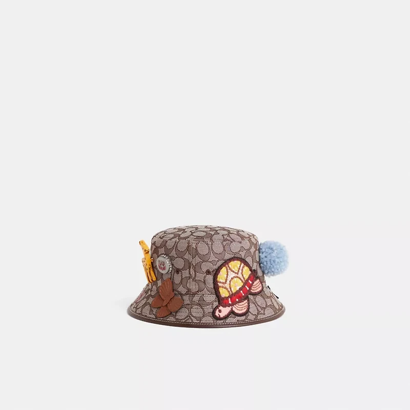 Upcrafted Signature Jacquard Bucket Hat In Organic Cotton And Recycled Polyester