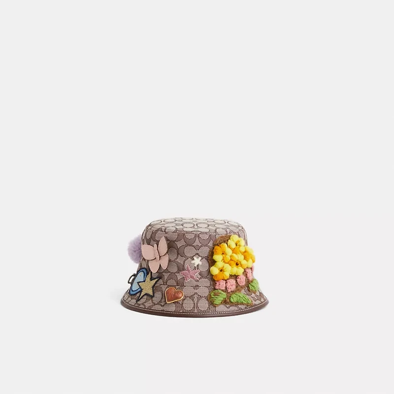 Upcrafted Signature Jacquard Bucket Hat In Organic Cotton And Recycled Polyester