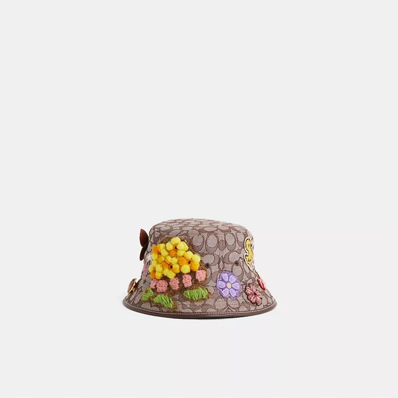 Upcrafted Signature Jacquard Bucket Hat In Organic Cotton And Recycled Polyester