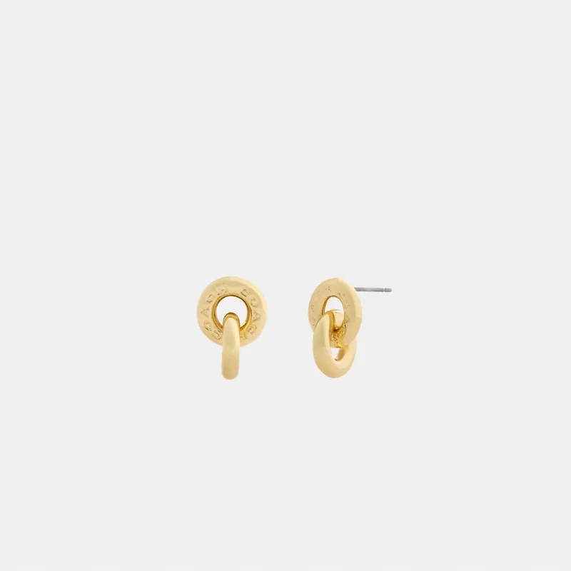 Interlock Drop Earrings