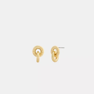 Interlock Drop Earrings