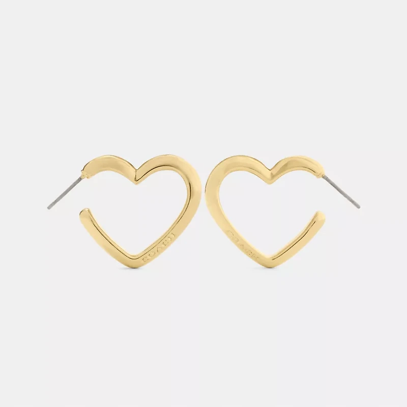 Heart Hoop Earrings