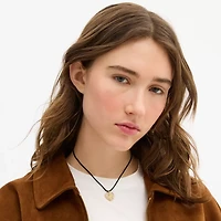 Pavé Heart Cord Pendant Necklace