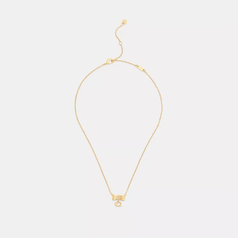 Signature Bow Pendant Necklace