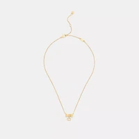 Signature Bow Pendant Necklace