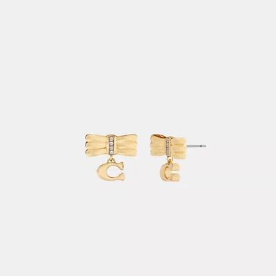 Signature Bow Stud Earrings