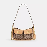 Twin Turnlock Waverly Bag In Signature Jacquard