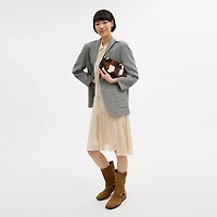 Plaza Bag In Upcrafted Haircalf With Cow Print