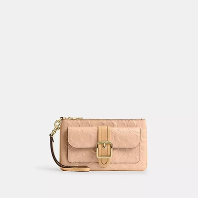 Ashton Wristlet Signature Leather