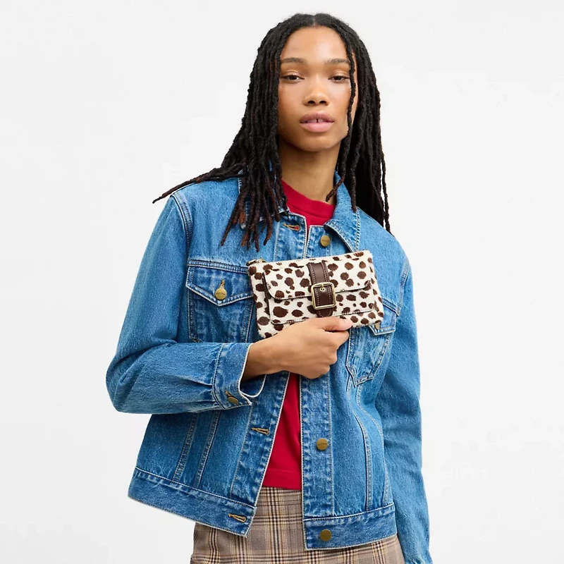 Ashton Wristlet In Haircalf