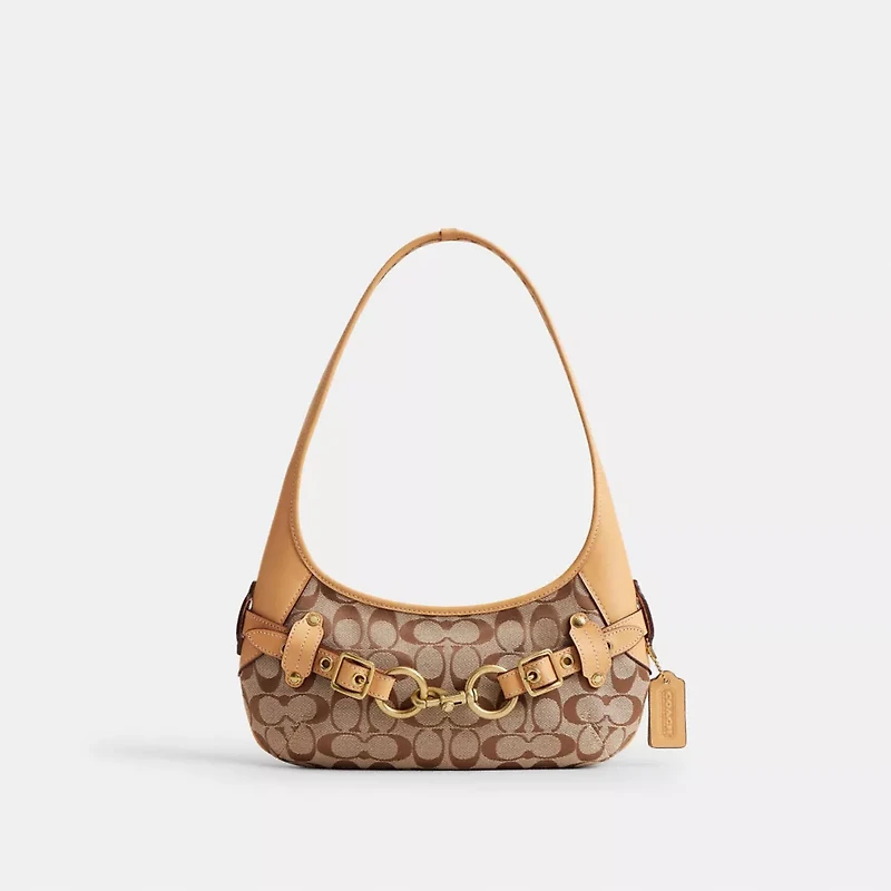 Belted Ergo Shoulder Bag 26 In Signature Jacquard