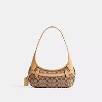 Belted Ergo Shoulder Bag 26 In Signature Jacquard