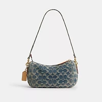 Twin Turnlock Waverly Bag In Signature Regenerative Cotton Denim