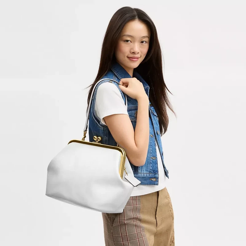 Kisslock Frame Bag 27 In Loved Leather