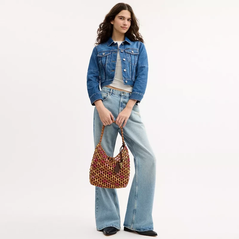 Brooklyn Shoulder Bag 28 With Wooden Beading
