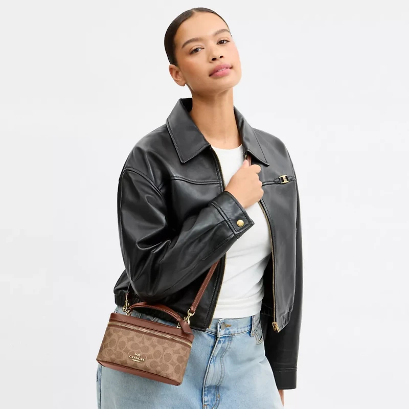 Rainer Crossbody Bag 18 Signature Canvas